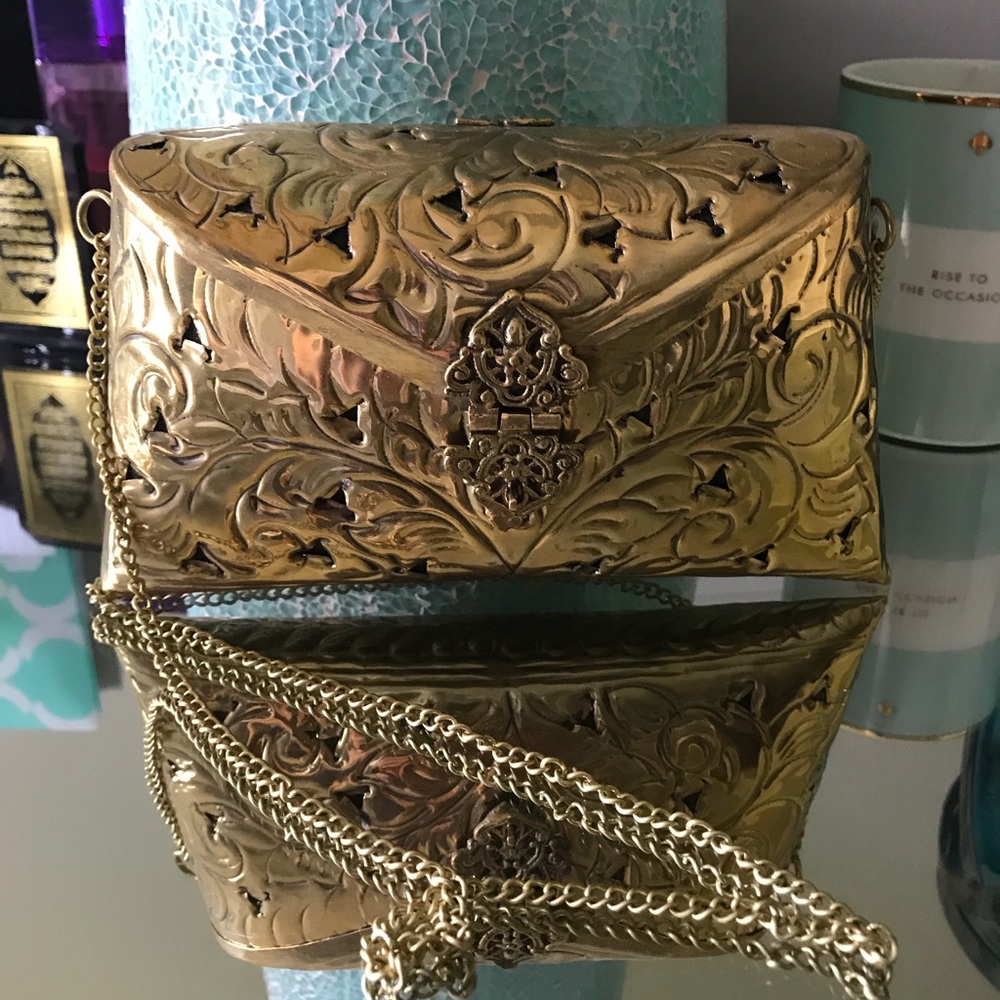 Antique gold purse/crossbody